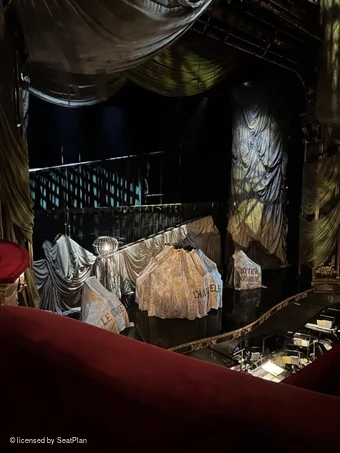 His Majesty's Theatre Royal Circle B37 view from seat photo