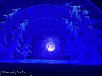 Peacock Theatre Stalls B6 view from seat photo