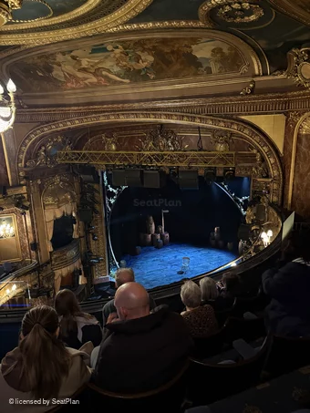 Theatre Royal Haymarket Upper Circle E2 view from seat photo