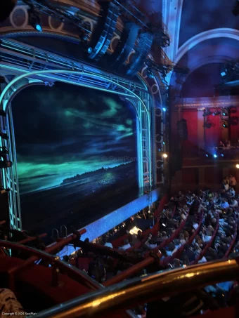 Broadway Theatre Front Mezzanine B1 view from seat photo