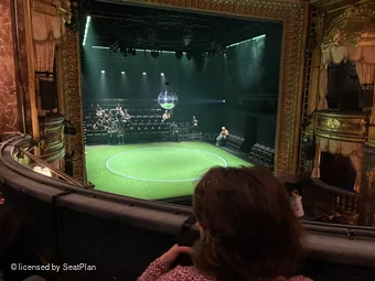 Theatre Royal Haymarket Royal Circle B21 view from seat photo