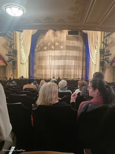 Golden Theatre Orchestra Q106 view from seat photo