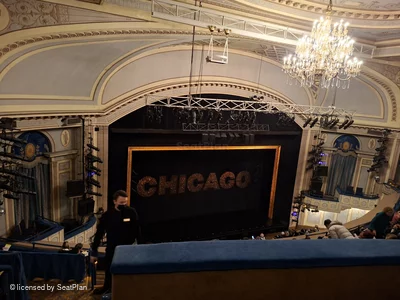 Ambassador Theatre Rear Mezzanine D121 view from seat photo