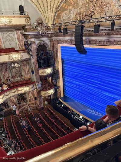 Novello Theatre Grand Circle Box F2 view from seat photo