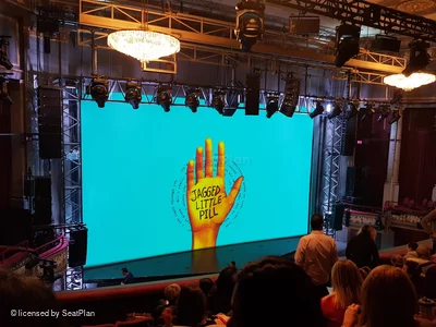 Broadhurst Theatre Mezzanine G9 view from seat photo
