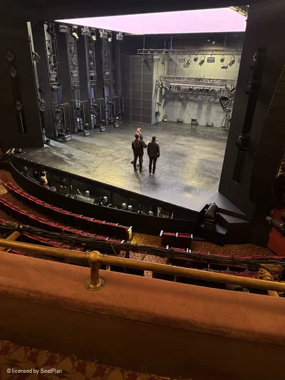 St James Theatre Mezzanine B14 view from seat photo