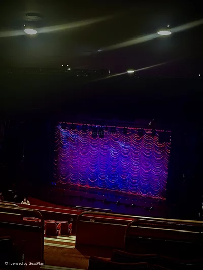 Peacock Theatre Dress Circle J7 view from seat photo