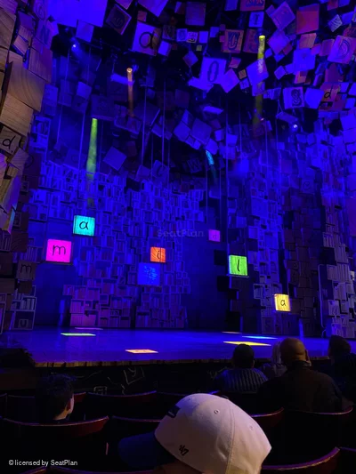 Cambridge Theatre Stalls E22 view from seat photo