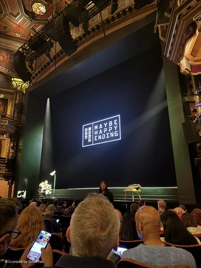 Belasco Theatre Orchestra J10 view from seat photo