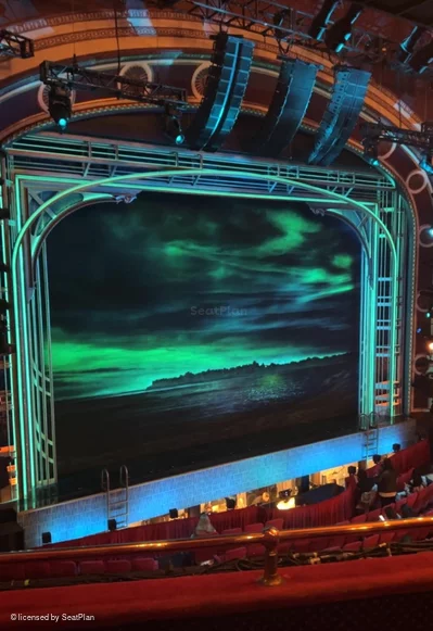 Broadway Theatre Front Mezzanine C12 view from seat photo