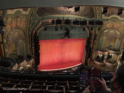 New Amsterdam Theatre Balcony F17 view from seat photo