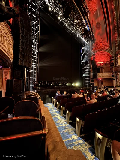 Palace Theatre Orchestra G1 view from seat photo