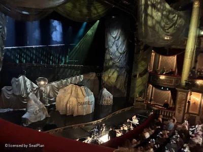 His Majesty's Theatre Royal Circle B37 view from seat photo
