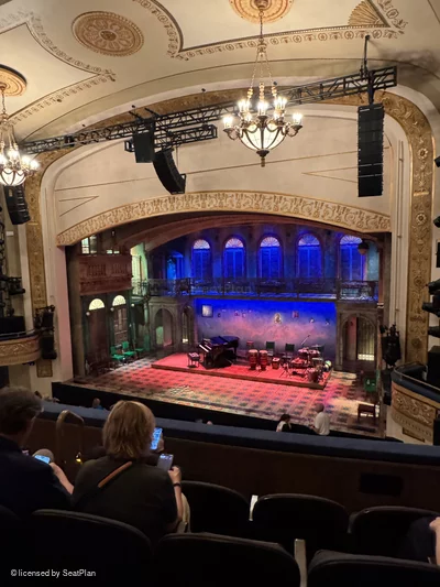 Gerald Schoenfeld Theatre Mezzanine D8 view from seat photo