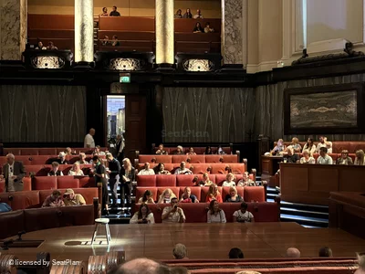 London County Hall Courtroom Stalls F197 view from seat photo