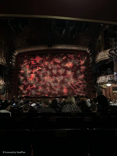 Lyceum Theatre Stalls N18 view from seat photo