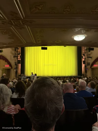 Golden Theatre Orchestra R114 view from seat photo