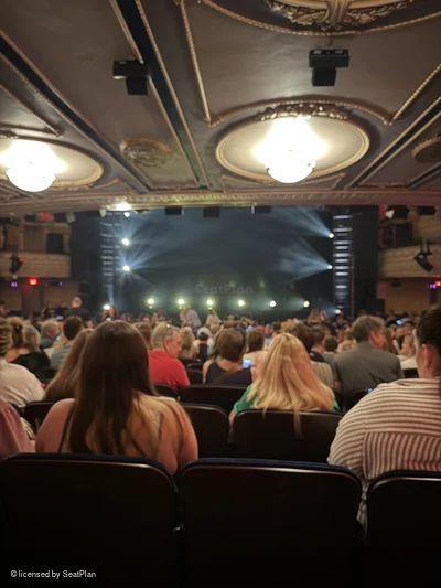 Palace Theatre Orchestra Y118 view from seat photo