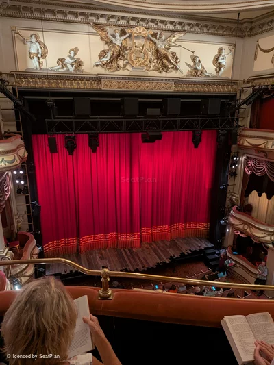 Noel Coward Theatre Grand Circle B23 view from seat photo