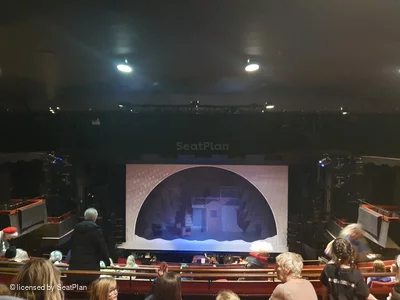 Peacock Theatre Dress Circle J13 view from seat photo