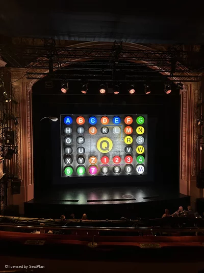 Shaftesbury Theatre Royal Circle C21 view from seat photo
