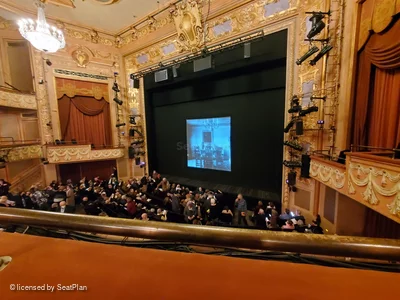 Longacre Theatre Mezzanine A5 view from seat photo