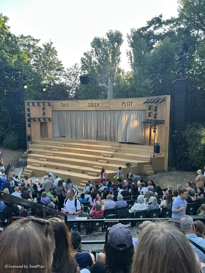 Regent's Park Open Air Theatre Upper Left O19 view from seat photo