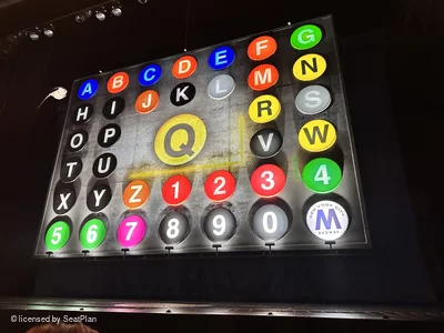 Shaftesbury Theatre Stalls B14 view from seat photo