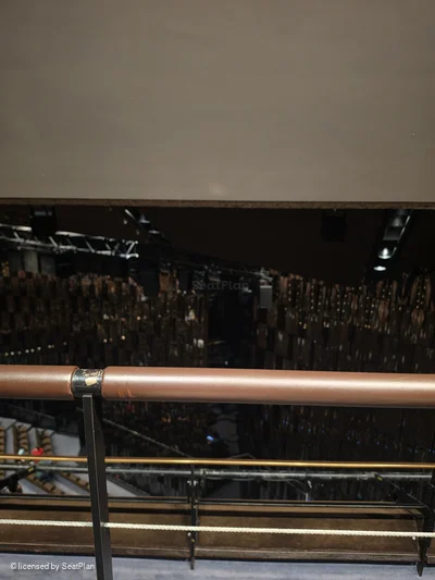 Barbican Theatre Gallery B12 view from seat photo