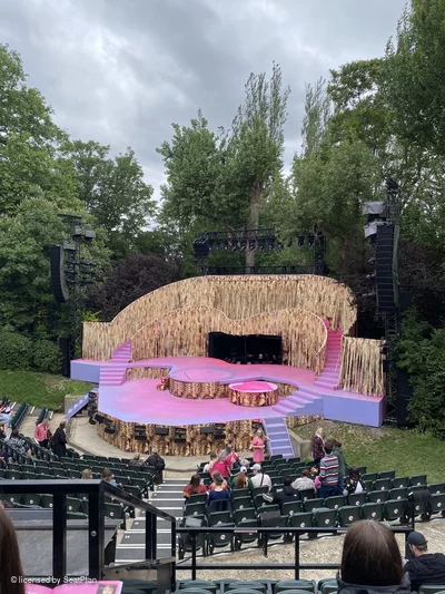 Regent's Park Open Air Theatre Upper Left Q21 view from seat photo