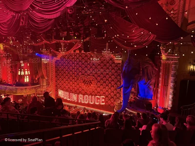 Al Hirschfeld Theatre Mezzanine J22 view from seat photo