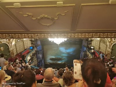 Sondheim Theatre Grand Circle M13 view from seat photo