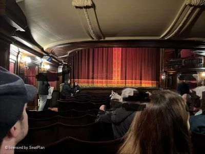 St Martin's Theatre Stalls M1 view from seat photo