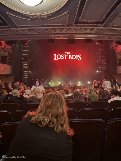 Palace Theatre Orchestra T115 view from seat photo
