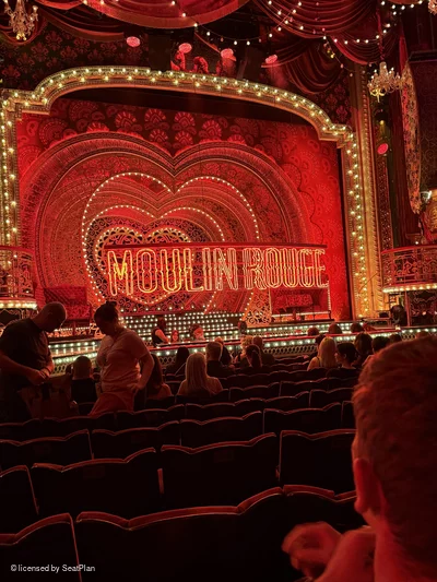Piccadilly Theatre Stalls L22 view from seat photo