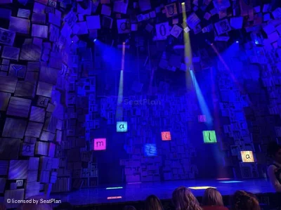 Cambridge Theatre Stalls M12 view from seat photo