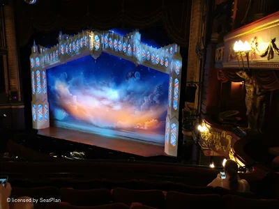 Palace Theatre Circle E7 view from seat photo