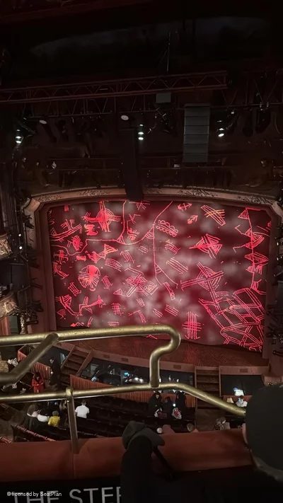Lyceum Theatre Grand Circle B36 view from seat photo