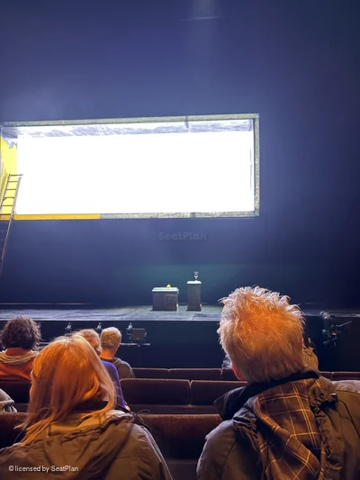 Barbican Theatre Stalls E16 view from seat photo