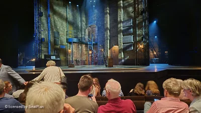Barbican Theatre Stalls E17 view from seat photo