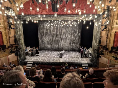 Barrymore Theatre Front Mezzanine E110 view from seat photo