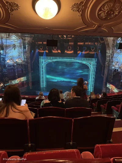 London Coliseum Upper Circle H19 view from seat photo