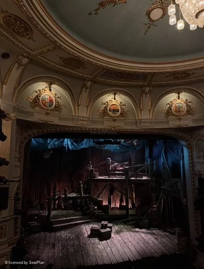 Ambassadors Theatre Circle D12 view from seat photo