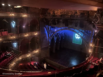 Palace Theatre Grand Circle E9 view from seat photo