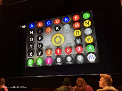 Shaftesbury Theatre Stalls F15 view from seat photo