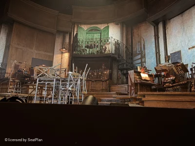 Lyric Theatre Stalls B6 view from seat photo