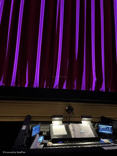 Music Box Theatre Orchestra B109 view from seat photo