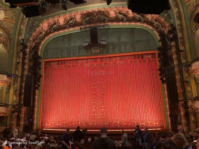 New Amsterdam Theatre Orchestra L104 view from seat photo