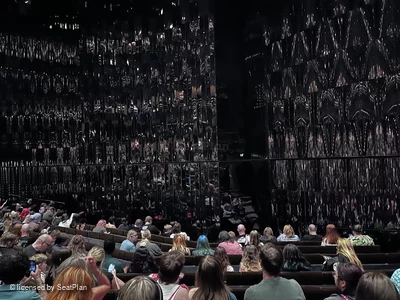Barbican Theatre Stalls J4 view from seat photo