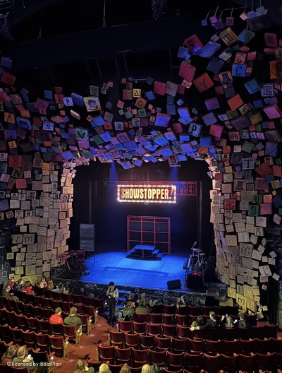 Cambridge Theatre Dress Circle H16 view from seat photo